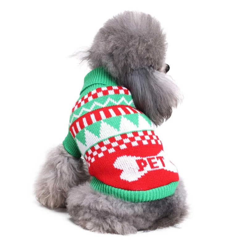 Christmas Cat Clothes Pet Cat Sweater Dog Hoodies for Small Dog Kitty Clothes Outfit Christmas Ugly Sweater Holiday Suit 30