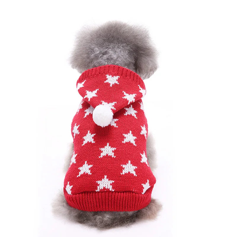 Christmas Cat Clothes Pet Cat Sweater Dog Hoodies for Small Dog Kitty Clothes Outfit Christmas Ugly Sweater Holiday Suit 30