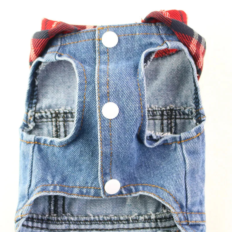 Fashion Cat Denim Vest Puppy Jacket Casual Jeans Coat Outfits Spring Autumn Cat Clothes For Kitten Small Medium Cats Pet Apparel