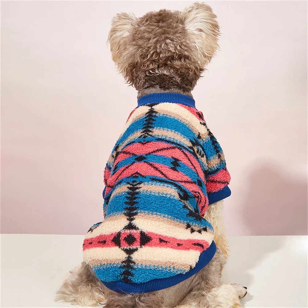 Plush Cat Dog Hoodies Thicken Pet Sweaters Autumn Winter Cat Puppy Clothes for Small Dogs Cats Kitten Pullovers Sphynx Clothing