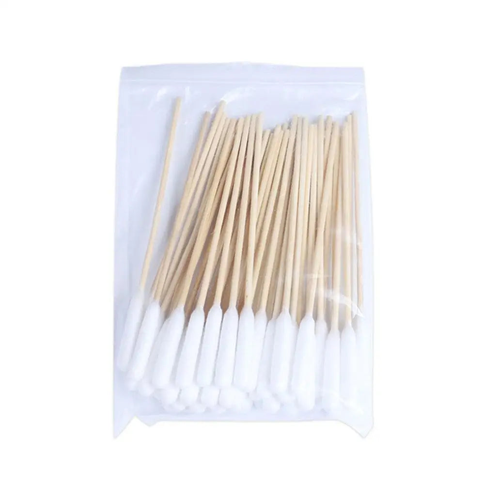 50/100Pcs Pet Ear Cleaner Cotton Buds Animal Ear Cleaner Cotton Swab Sticks Cotton Buds For Dog Cat Ear Wax Removal Pet E2W7