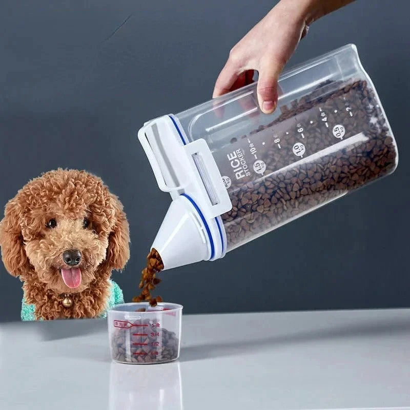 Premium Pet Food Storage Container with Airtight Seal - Durable, Large Capacity, Easy Clean & Stylish Design for Dogs & Cats