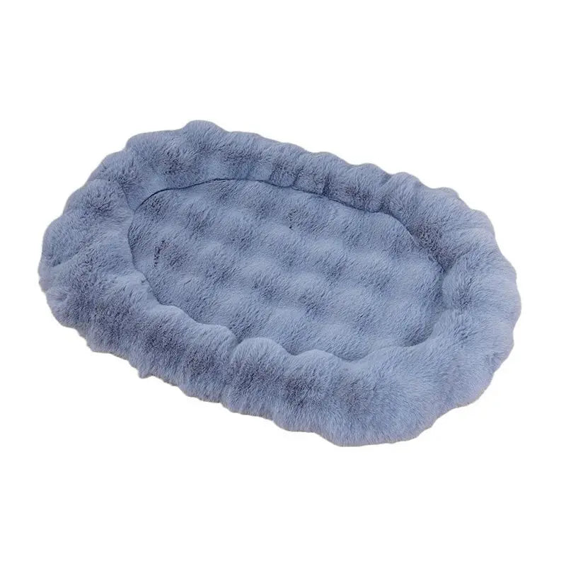 Plush Pet Nests Winter Cat Nests Dog Nests Warm Thick Pet Mat Detachable Washable Oval Cat Bed Pet Beds Seasonal Decorations