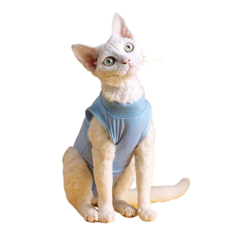 Cat Weaning Suit Anti-licking Recovery Clothes After Surgery Soft Puppy Kitten Jumpsuit Cat Sterilization Suit Pet Vest Clothing