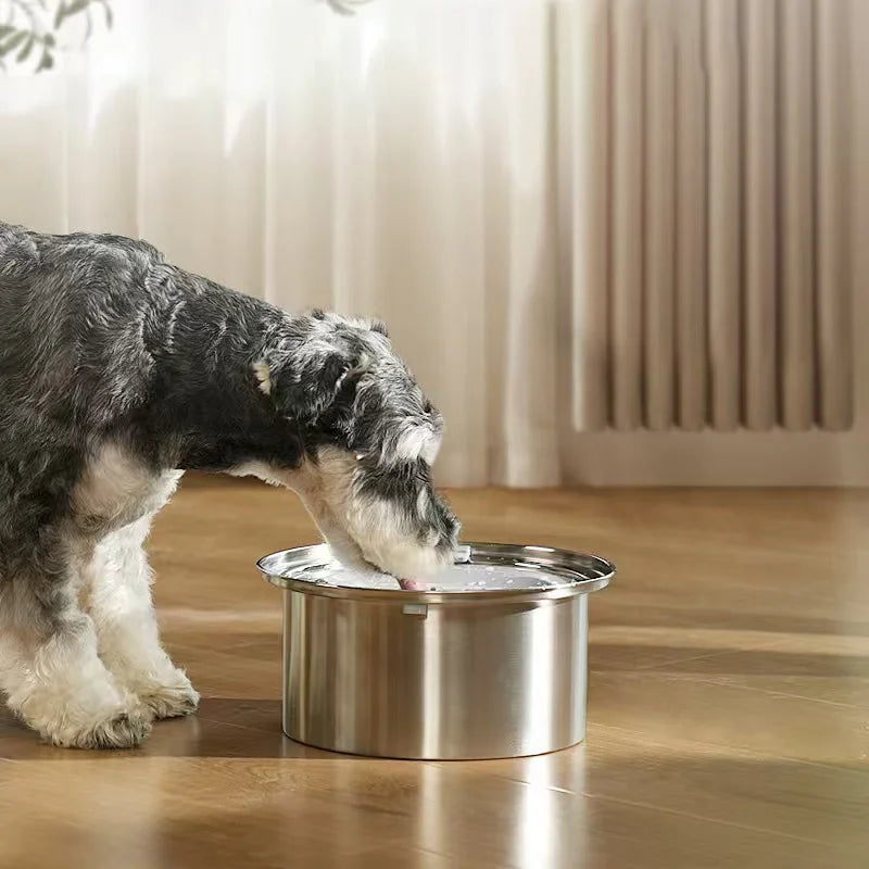 4L Pet floating SUS304 stainless steel drinking bowl large capacity slow water Feeder  - Spill Proof & Zero Splash & No Drip