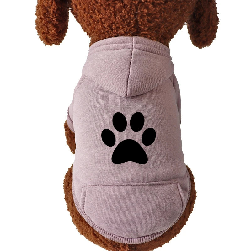 Cat paw Cat Clothes Winter Dog Hoodies For Small Medium Pets Cartoon Kittens Costumes Chihuahua Clothing Jacket Autumn