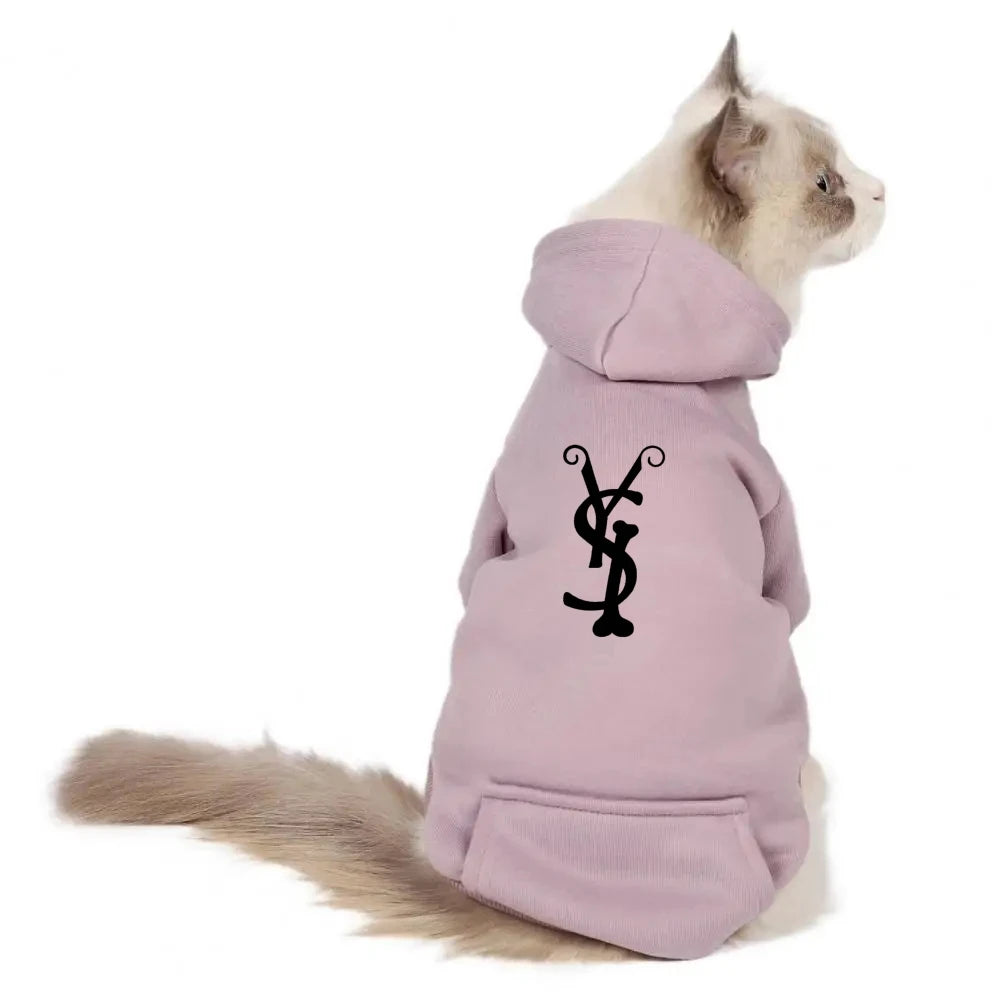 Hairless Cat Clothes Winter Thickened Plush Cotton Hoodie Sweater Sphinx Devon Cat Clothes