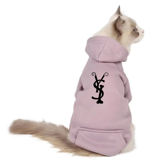 Hairless Cat Clothes Winter Thickened Plush Cotton Hoodie Sweater Sphinx Devon Cat Clothes