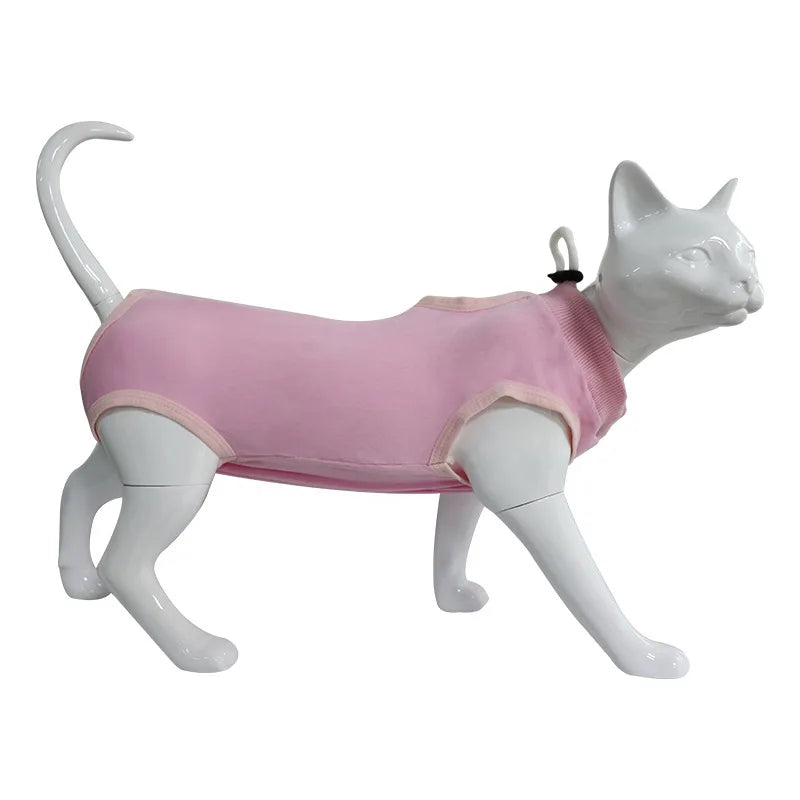 Cat Weaning Suit Anti-licking Recovery Clothes After Surgery Soft Puppy Kitten Jumpsuit Cat Sterilization Suit Pet Vest Clothing