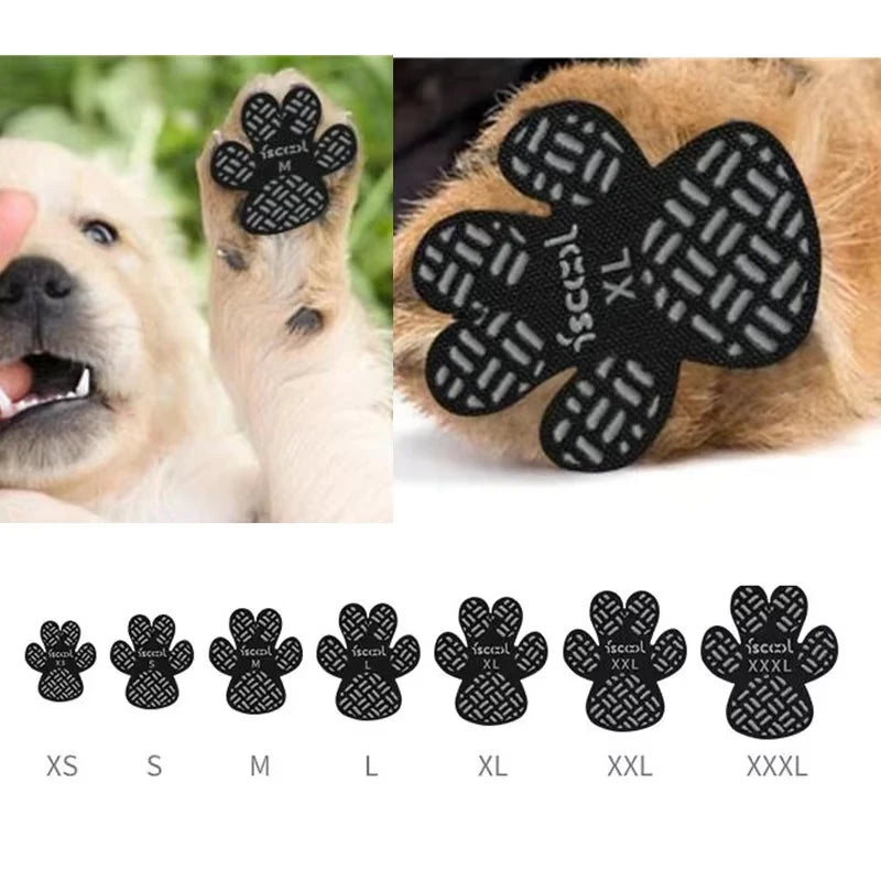 Anti Slip Paw Grips Traction Pads, Dog Paw Protection Stickers with Stronger Adhesive for Hard Floor or Injuries, 4 Pack