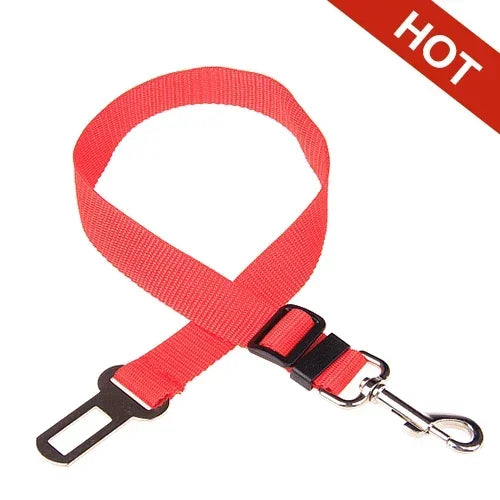 Adjustable Pet Cat Dog Car Seat  Belt Pet Seat Vehicle Dog Harness Lead Clip Safety Lever Traction Dog Collars Dog Accessoires