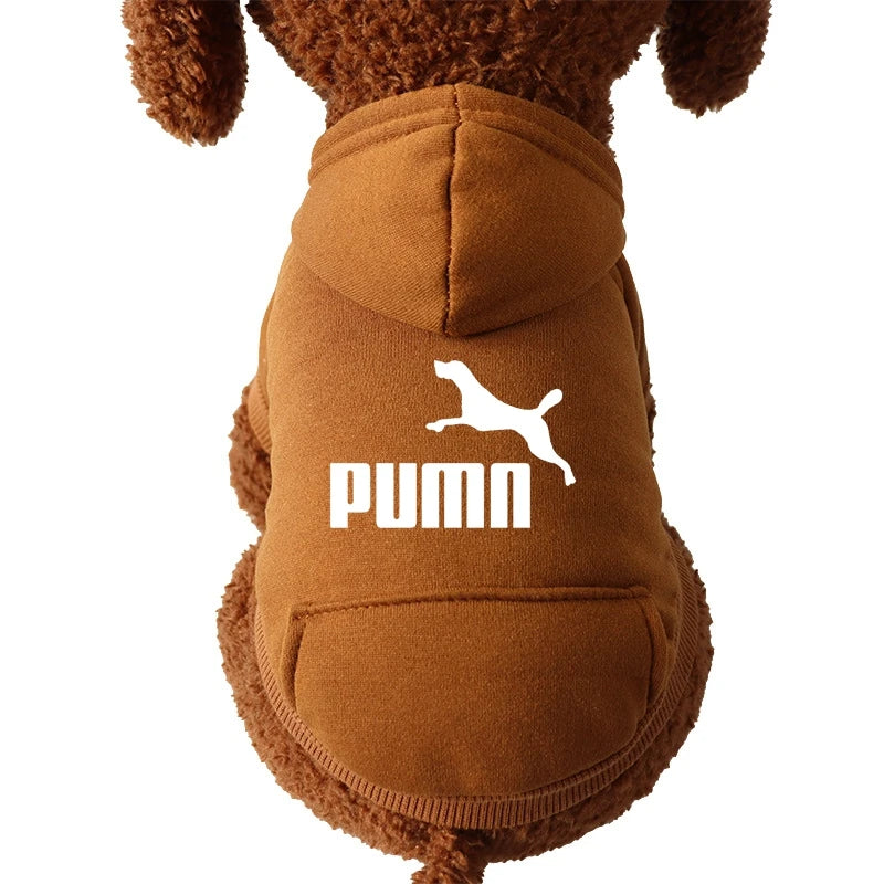 PUMN Pet Cat Hooded Sweater Thickened Warm For Winter Cat Clothes Kitty Small Dog Clothes