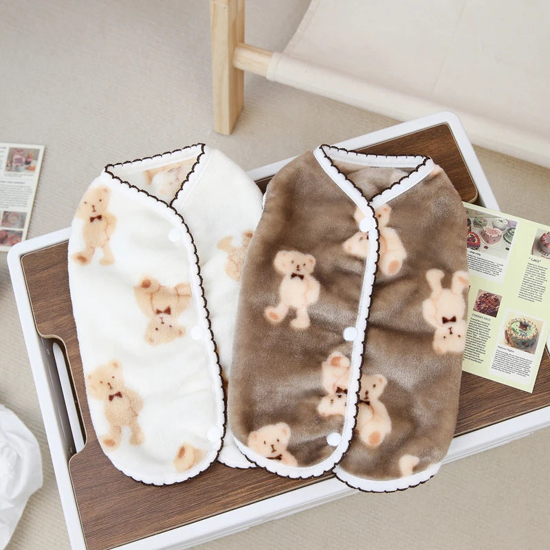 Cat Dog Jacket Vest Soft Comfortable Winter Pet Clothes for Small Dogs Puppy Kitten Warm Clothing Ragdoll-Cat Yorkies Coat Pug