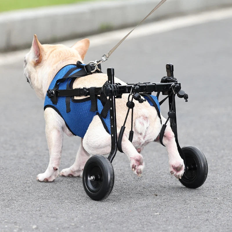 Disabled Dog Wheelchair Cart Adjustable Pet Mobility Aids with Wheels Pet Cat Dog Rehabilitation Walking Mobility Aid Troll