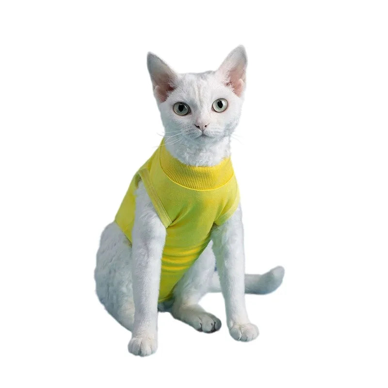 Cat Weaning Suit Anti-licking Recovery Clothes After Surgery Soft Puppy Kitten Jumpsuit Cat Sterilization Suit Pet Vest Clothing