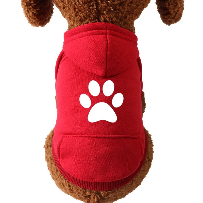 Cat paw Cat Clothes Winter Dog Hoodies For Small Medium Pets Cartoon Kittens Costumes Chihuahua Clothing Jacket Autumn