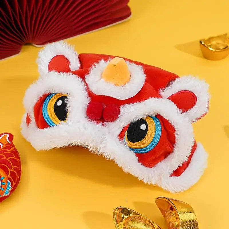 Small Dog Hat Cute Cat Costumes Dance Lion Pet Cat Soft Warm Lion Dance Clothes Small Pet Headwear Holiday Dress up Supplies