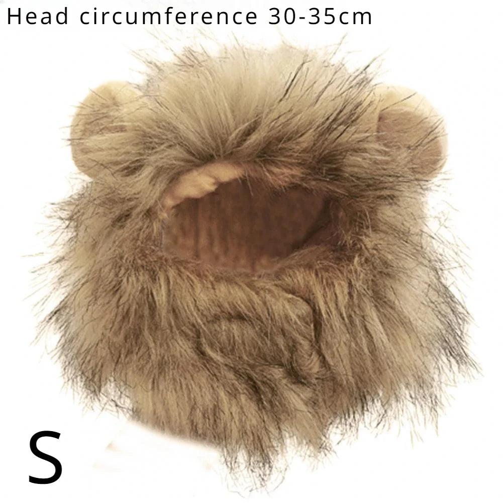 Decorative Pet Hat Soft Lightweight Lion-style Hats Breathable Pet Hood  Adorable Pet Photography Props  for Dogs Cats for Fun