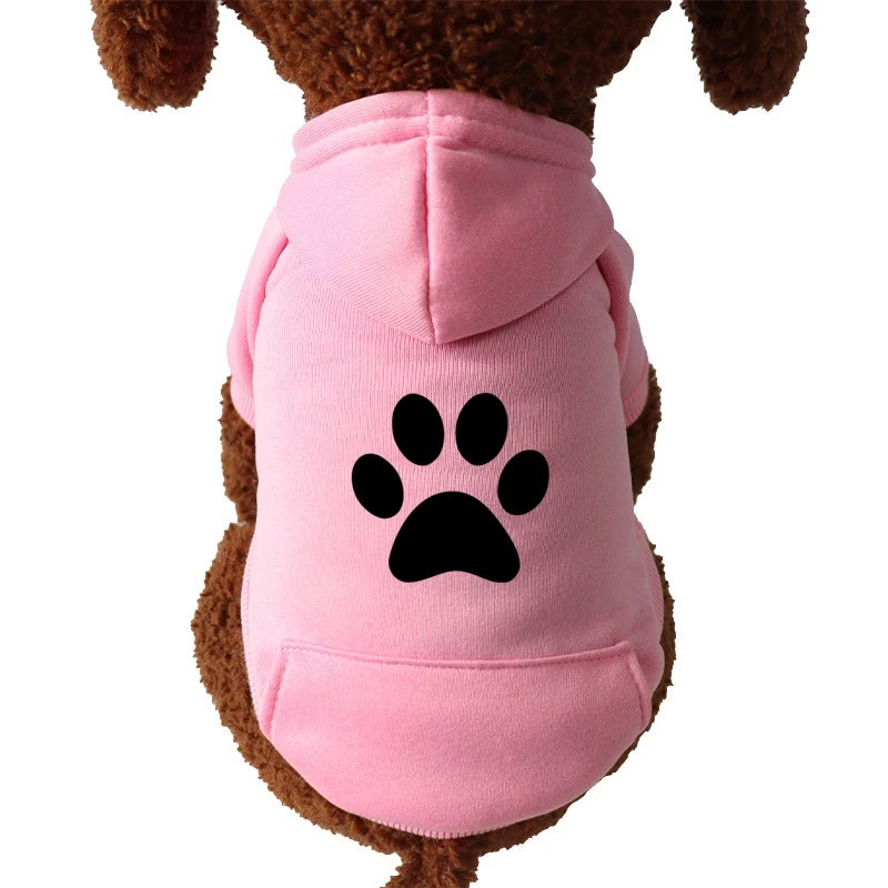 Cat paw Cat Clothes Winter Dog Hoodies For Small Medium Pets Cartoon Kittens Costumes Chihuahua Clothing Jacket Autumn