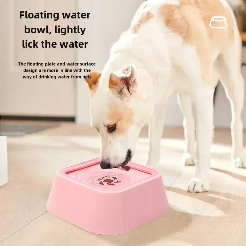 Pet Water Fountain with Floating Plates No Spill Dog Water Bowl Clean Drinking Slow Feeder Anti-splash Pet for Dogs for Pet