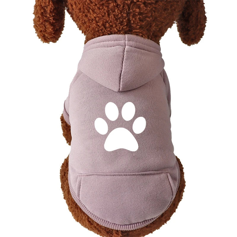 Cat paw Cat Clothes Winter Dog Hoodies For Small Medium Pets Cartoon Kittens Costumes Chihuahua Clothing Jacket Autumn