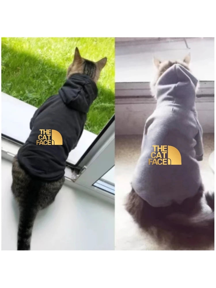 cat fashion cool clothe hoodie cats outfits puppy kitty golden letter printed hoodies accesorios kitten clothes jumper designer