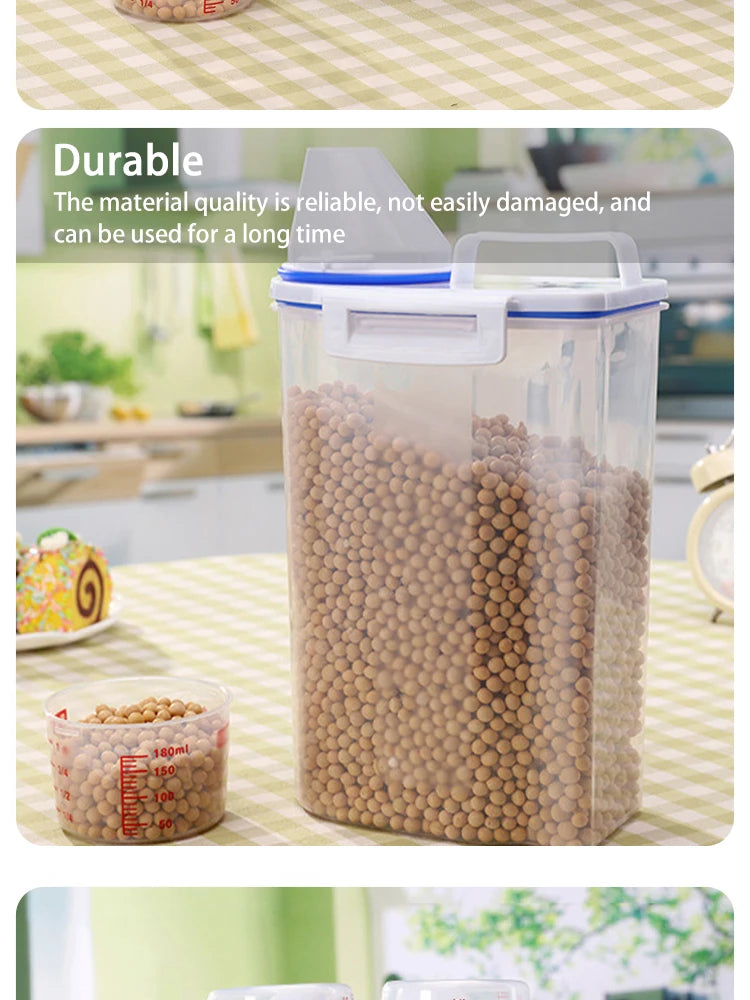 Premium Pet Food Storage Container with Airtight Seal - Durable, Large Capacity, Easy Clean & Stylish Design for Dogs & Cats