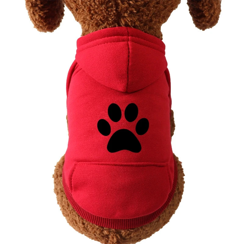 Cat paw Cat Clothes Winter Dog Hoodies For Small Medium Pets Cartoon Kittens Costumes Chihuahua Clothing Jacket Autumn