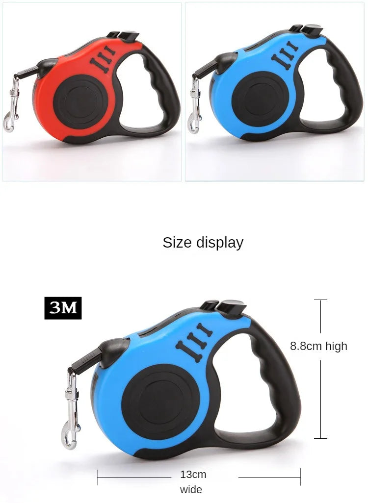 3M/5M Retractable Dog Leash Automatic Flexible Dog Puppy Cat Traction Rope Belt Dog Leash for Small Medium Dogs Pet Products