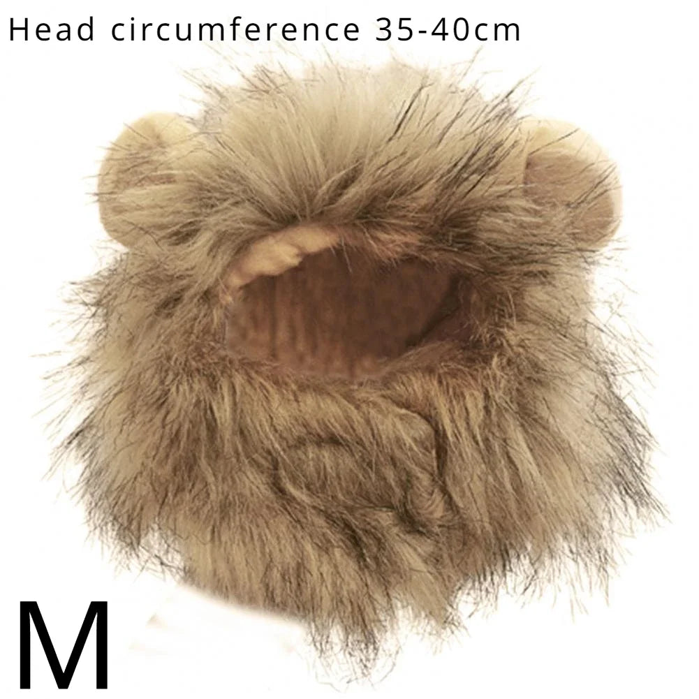 Decorative Pet Hat Soft Lightweight Lion-style Hats Breathable Pet Hood  Adorable Pet Photography Props  for Dogs Cats for Fun