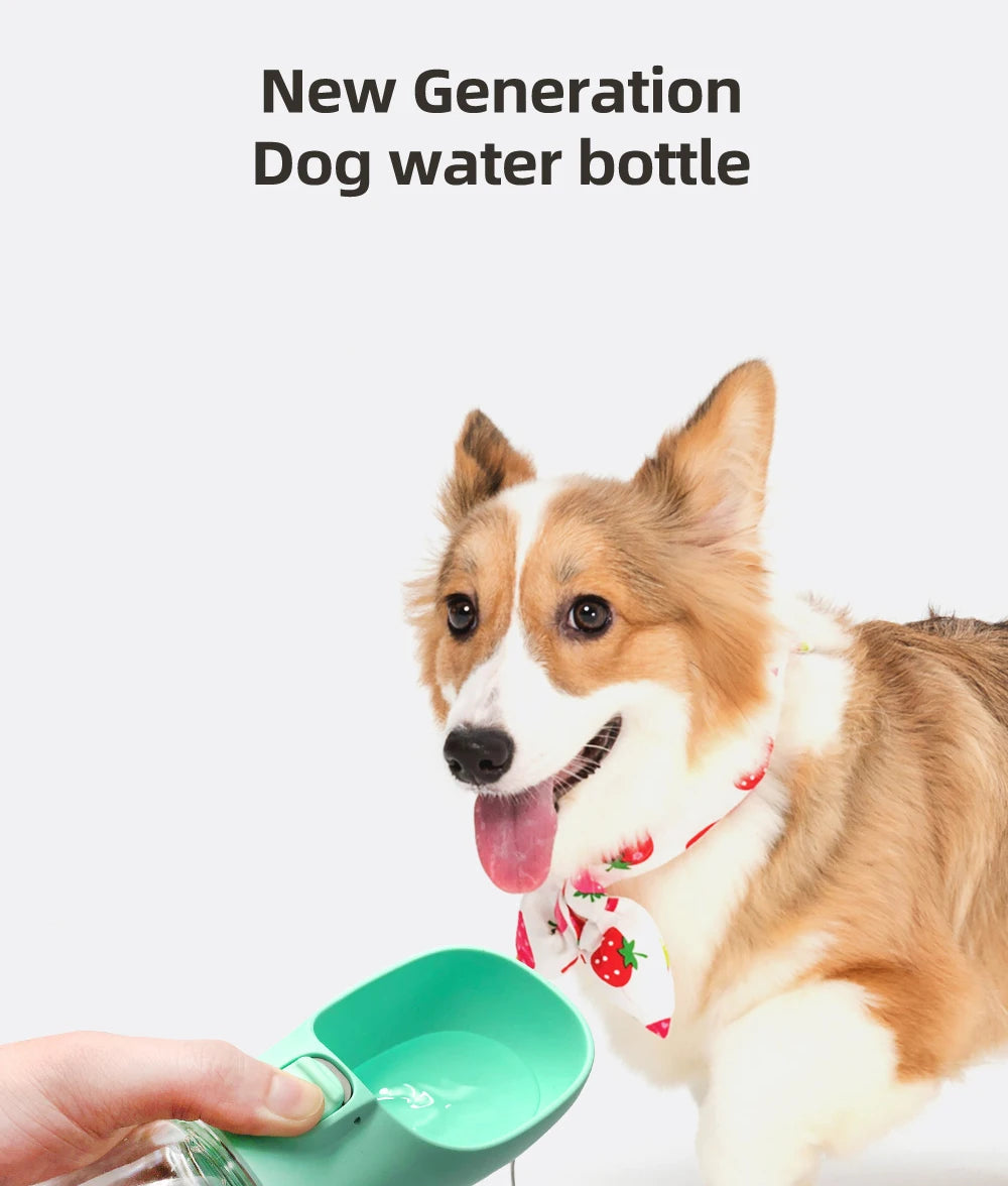 Dog Water Bottle For Pet Dogs Cats Water Feeder Bowls Outdoor Travel Leakproof Puppy Drinking Container Pug Chihuahua Labrador