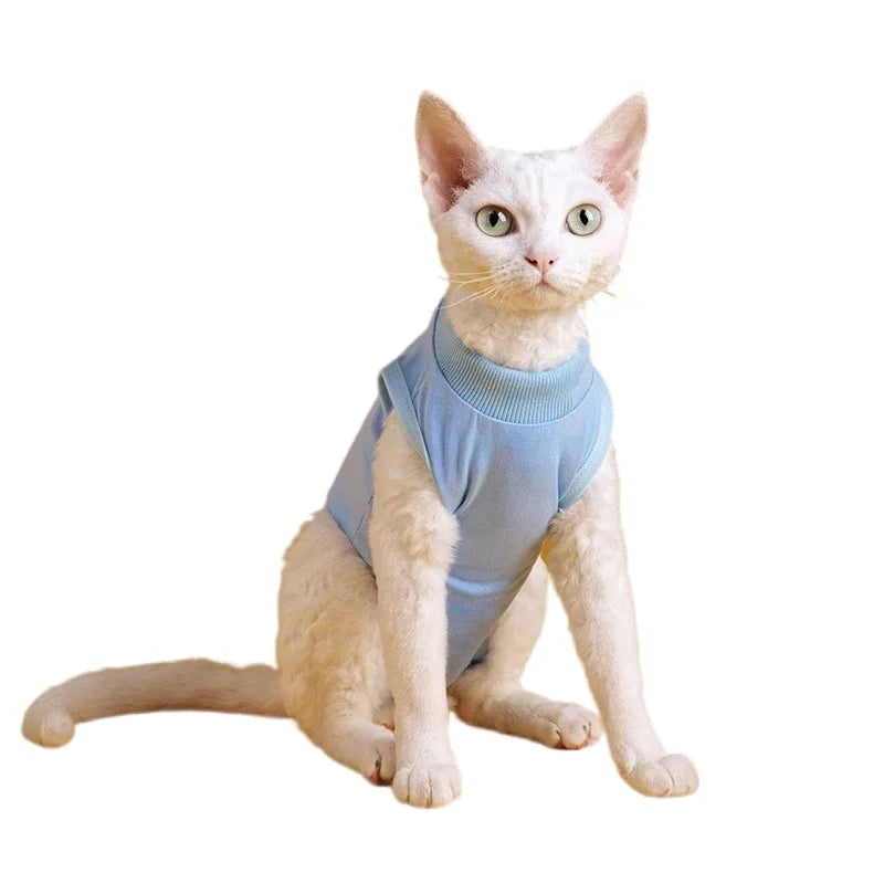 Cat Weaning Suit Anti-licking Recovery Clothes After Surgery Soft Puppy Kitten Jumpsuit Cat Sterilization Suit Pet Vest Clothing