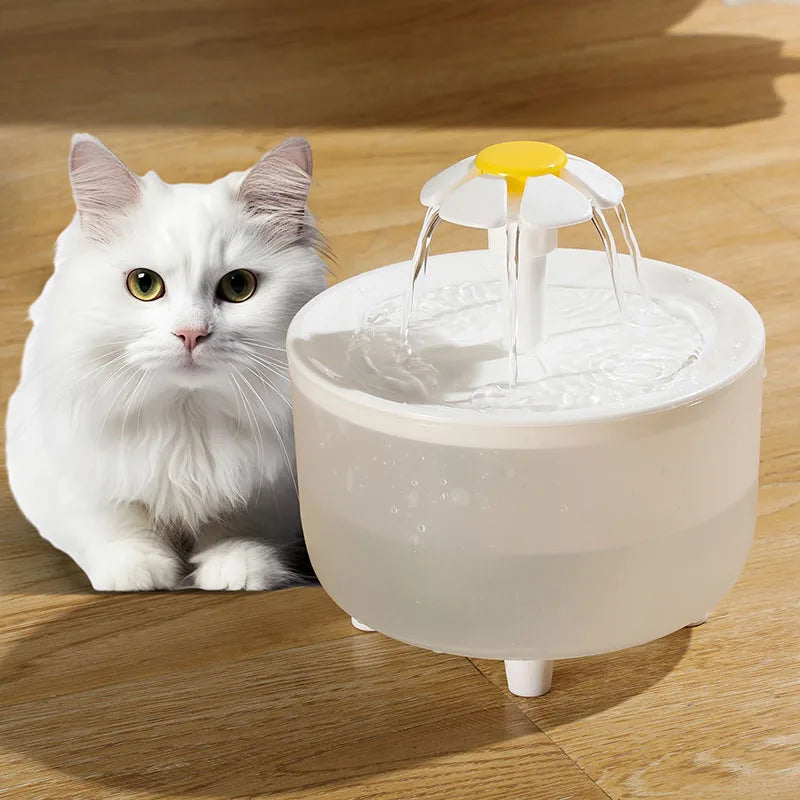 USB Electric Mute 1L Pet Water Fountain Automatic Cat Drink Bowl Filter Pet Drinking Dispenser Drinker For Cats Water Filter