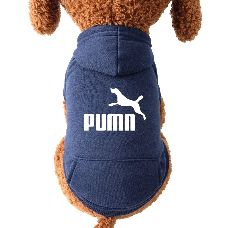 PUMN Pet Cat Hooded Sweater Thickened Warm For Winter Cat Clothes Kitty Small Dog Clothes