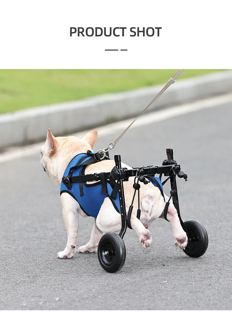 Disabled Dog Wheelchair Cart Adjustable Pet Mobility Aids with Wheels Pet Cat Dog Rehabilitation Walking Mobility Aid Troll