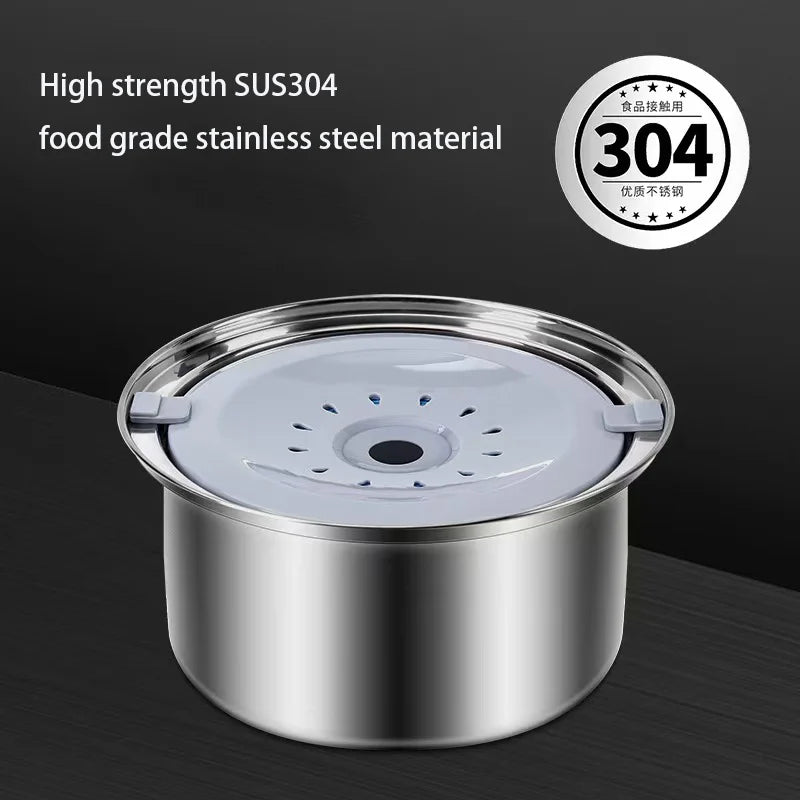 4L Pet floating SUS304 stainless steel drinking bowl large capacity slow water Feeder  - Spill Proof & Zero Splash & No Drip