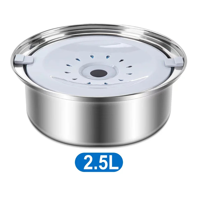 4L Pet floating SUS304 stainless steel drinking bowl large capacity slow water Feeder  - Spill Proof & Zero Splash & No Drip