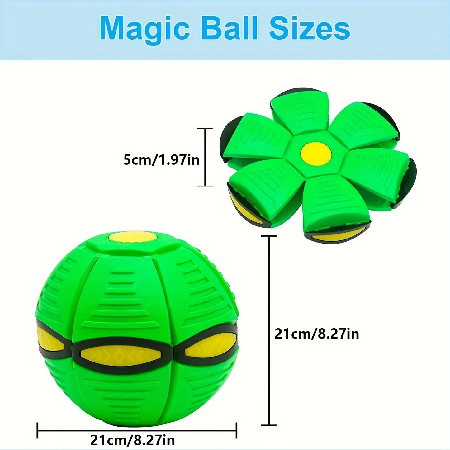 Flying Saucer Bouncing Ball Is A Durable, Elastic and Fun Dog Pet Toy Suitable for Outdoor Activities and Exercise