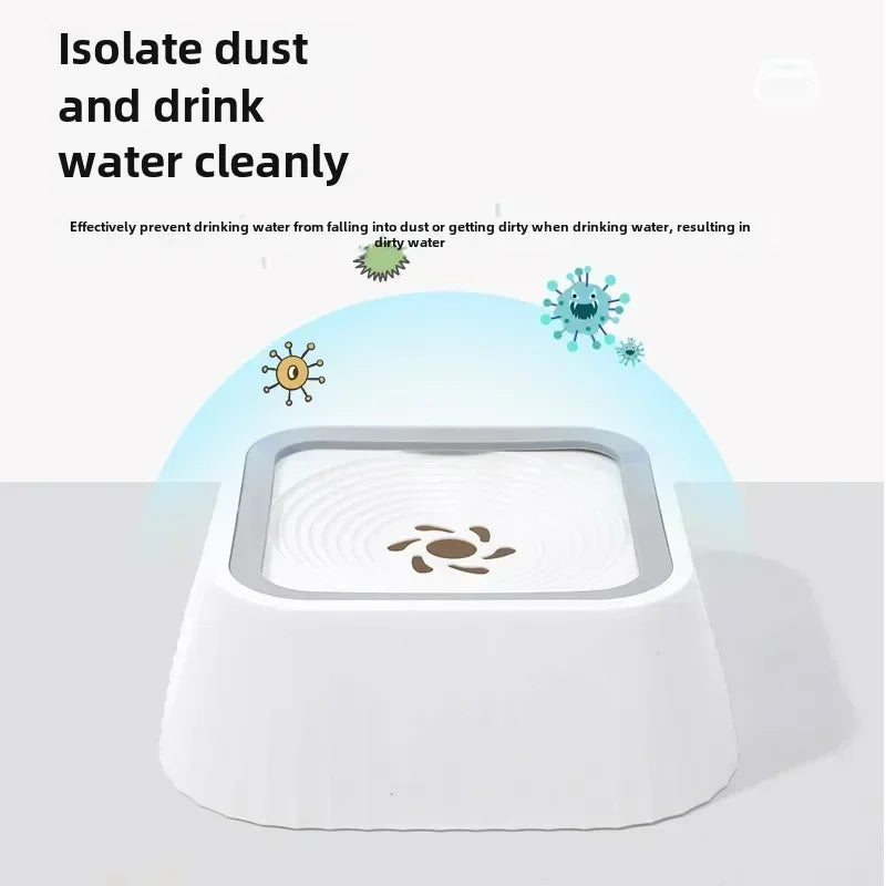 Pet Water Fountain with Floating Plates No Spill Dog Water Bowl Clean Drinking Slow Feeder Anti-splash Pet for Dogs for Pet