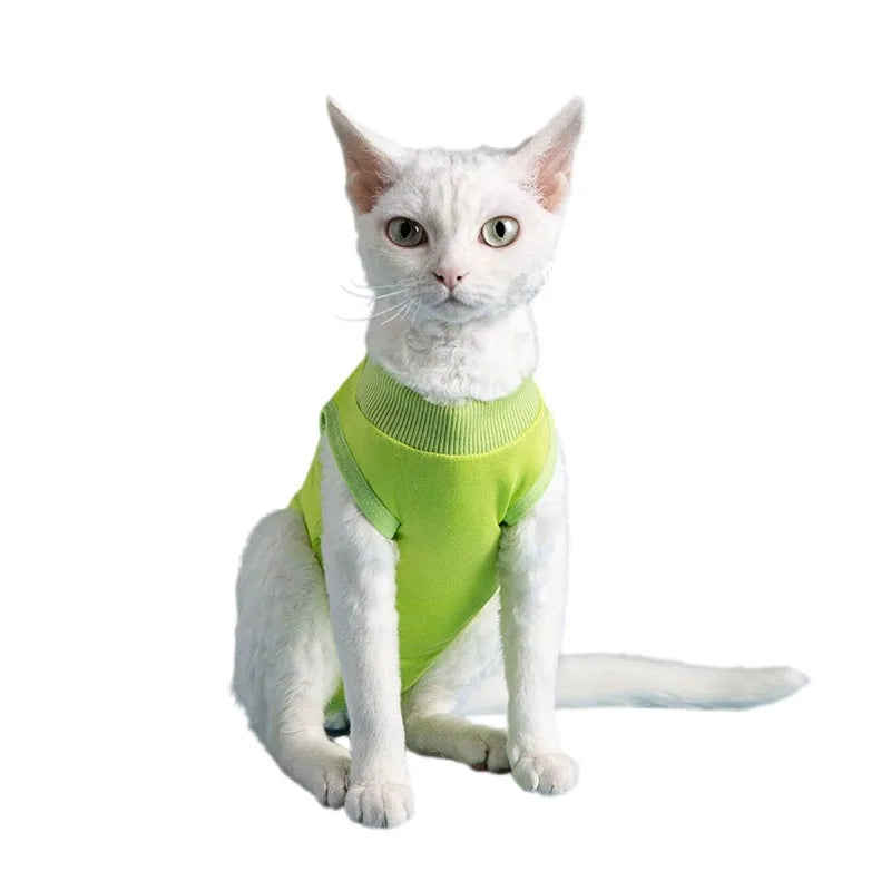 Cat Weaning Suit Anti-licking Recovery Clothes After Surgery Soft Puppy Kitten Jumpsuit Cat Sterilization Suit Pet Vest Clothing