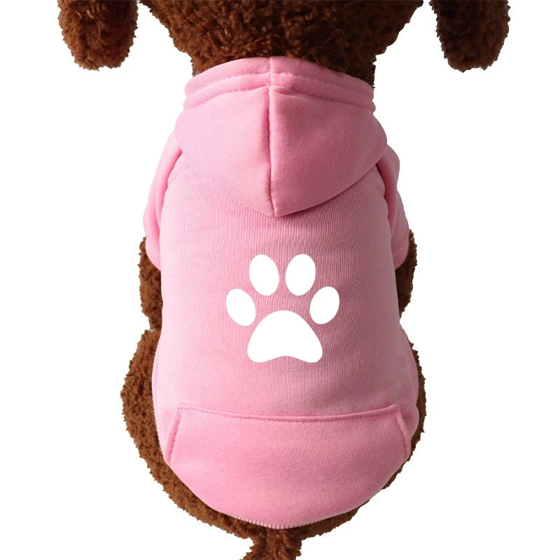 Cat paw Cat Clothes Winter Dog Hoodies For Small Medium Pets Cartoon Kittens Costumes Chihuahua Clothing Jacket Autumn