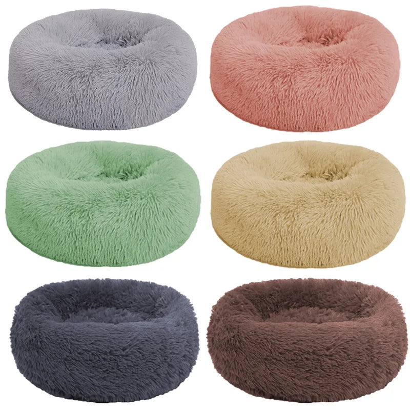 Pet Cat Kennel Dog Kennel Plush Round Warm Mat Pet Kennel Dog Mat Dog Bed Pet Supplies  Bed  Cat Beds