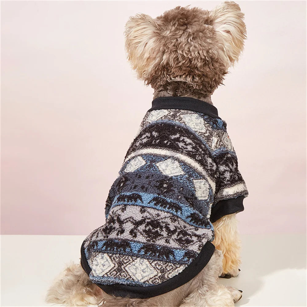 Plush Cat Dog Hoodies Thicken Pet Sweaters Autumn Winter Cat Puppy Clothes for Small Dogs Cats Kitten Pullovers Sphynx Clothing