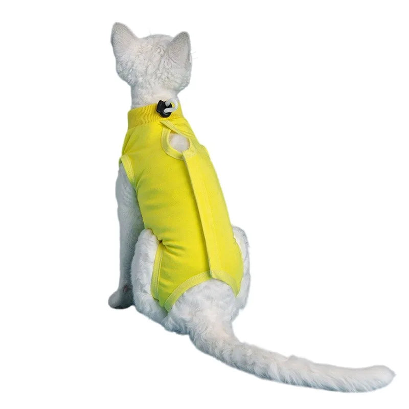 Cat Weaning Suit Anti-licking Recovery Clothes After Surgery Soft Puppy Kitten Jumpsuit Cat Sterilization Suit Pet Vest Clothing