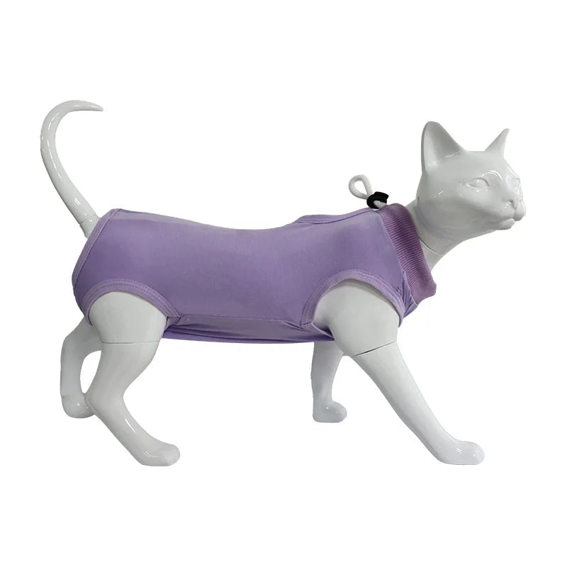 Cat Weaning Suit Anti-licking Recovery Clothes After Surgery Soft Puppy Kitten Jumpsuit Cat Sterilization Suit Pet Vest Clothing