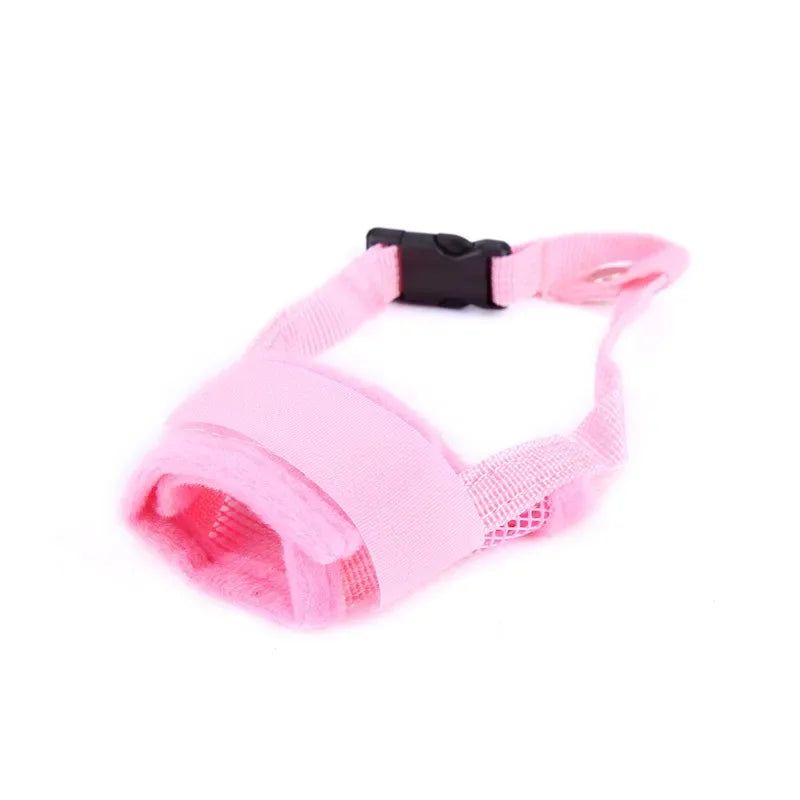 Pet Dog Adjustable Bark Bite Mesh Mouth Muzzle Grooming Anti Stop Chewing for Small Dogs Nylon Belt Dog Accessories Pet Products