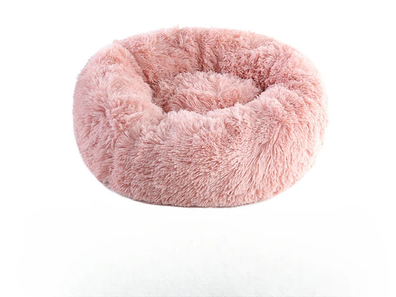 Home Plush Pet Nest Winter Cat Nest Dog Nest Warm Detachable and Washable Round Cat Nest Pet Bed Seasonal Universal Decoration