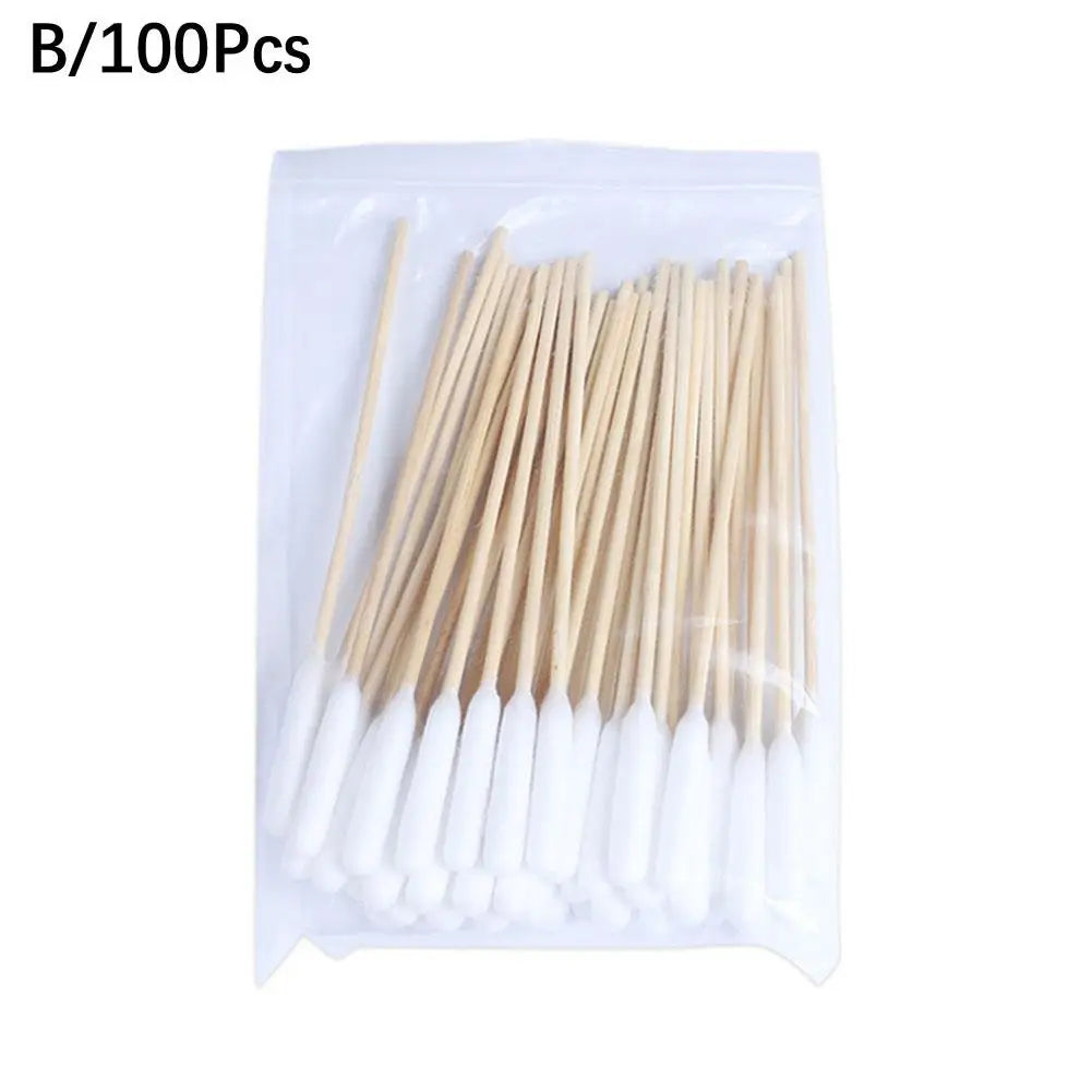 50/100Pcs Pet Ear Cleaner Cotton Buds Animal Ear Cleaner Cotton Swab Sticks Cotton Buds For Dog Cat Ear Wax Removal Pet E2W7