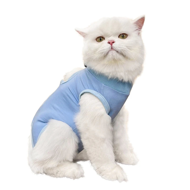 Cat Weaning Suit Anti-licking Recovery Clothes After Surgery Soft Puppy Kitten Jumpsuit Cat Care Suit Pet Vest Clothing