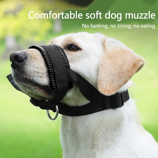 Anti Bark Dog Mouth Muzzle Breathable Dog Training Tool Soft Pet Muzzle Outdoor Safe Prevent Biting Barking Dog Mouth Cover